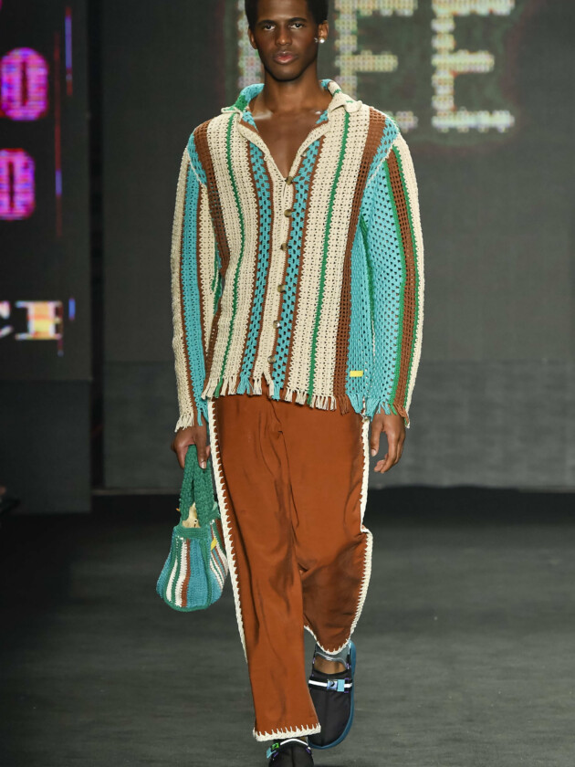 SPFW N55: Maurício Duarte, Weider Silveiro, David Lee e Marina Bitu David Lee. | Foto: Agência Fotosite.