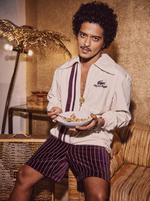 Bruno Mars lança coleção com a Lacoste