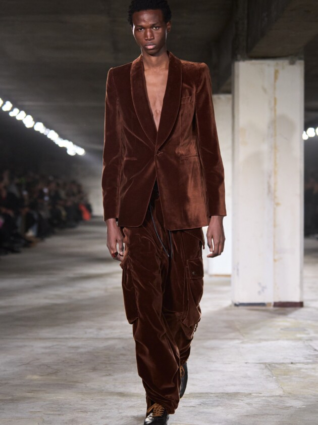 Guia de tendências masculinas: inverno 2024 Dries Van Noten, inverno 2024.