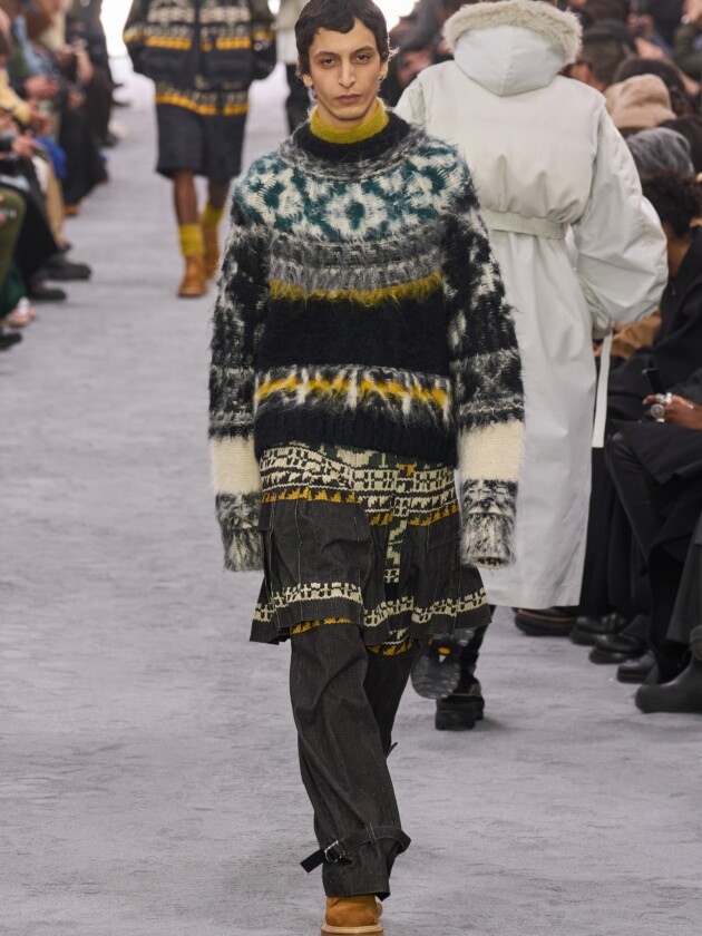 Guia de tendências masculinas: inverno 2024 Sacai, inverno 2024.