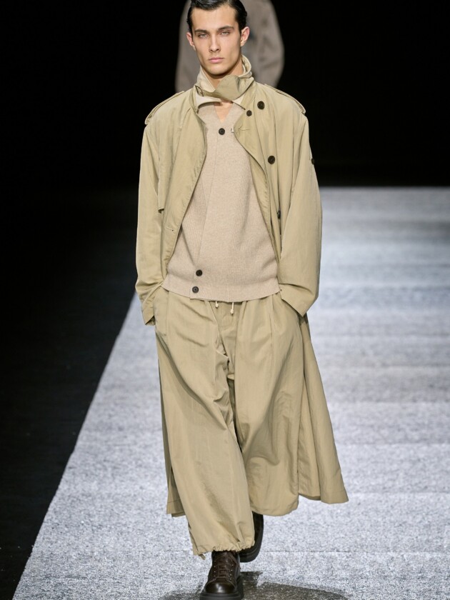 Guia de tendências masculinas: inverno 2024 Emporio Armani, inverno 2024.
