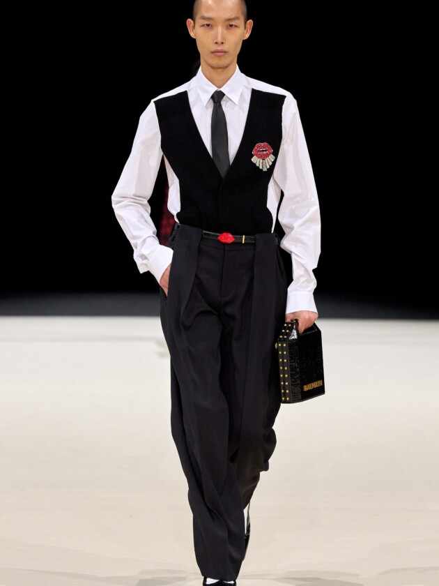 Guia de tendências masculinas: inverno 2024 Balmain, inverno 2024.
