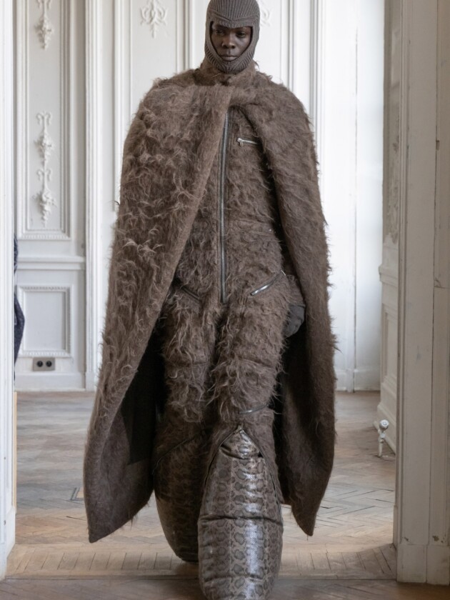 Guia de tendências masculinas: inverno 2024 Rick Owens, inverno 2024.