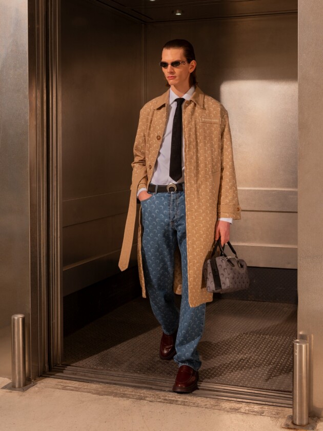 Guia de tendências masculinas: inverno 2024 Marine Serre, inverno 2024.