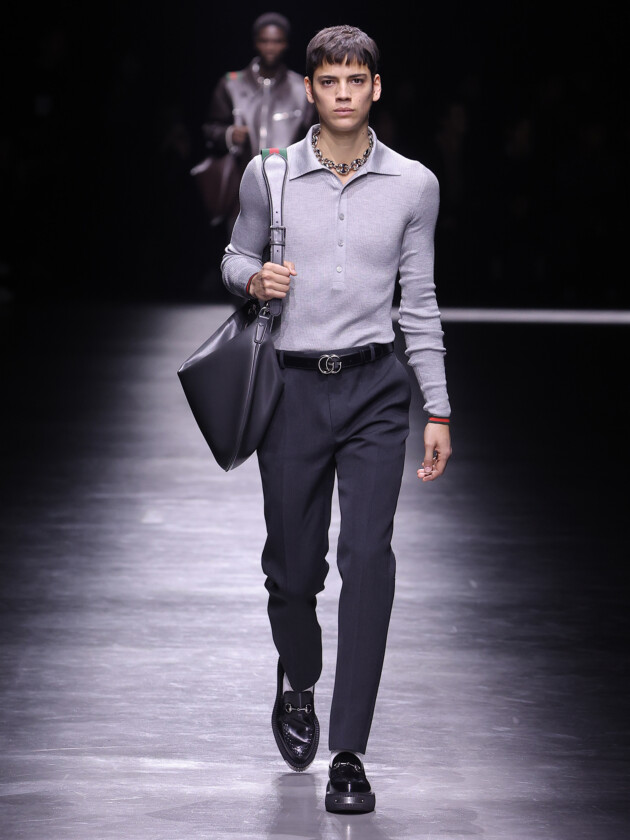 Gucci, inverno 2024 masculino Look masculino da coleção de inverno 2024 da Gucci.
