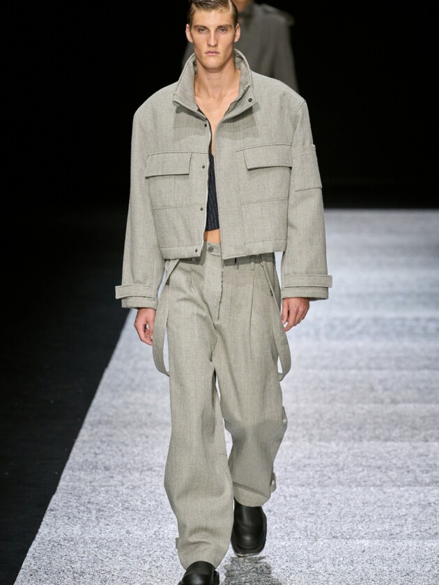 Guia de tendências masculinas: inverno 2024 Emporio Armani, inverno 2024.